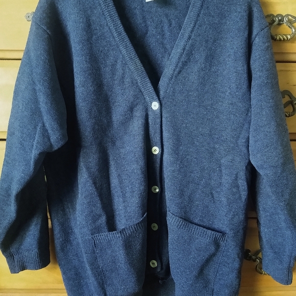 Vtg 70s Pure Wool Cardigan - Picture 11 of 14